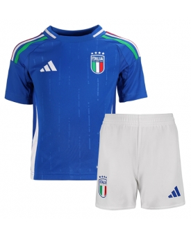 Italia Maglia Gara Casa Repliche Europei 2024 Bambino